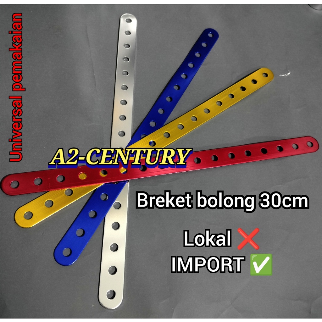 Breket Bolong Plat Besi Bolong Serba Guna Universal Multifungsi ukuran 30cm bisa melengkung bahan ti