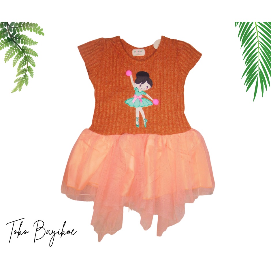 SETELAN DRESS BAYI CEWEK ROK TILE BELLERINA