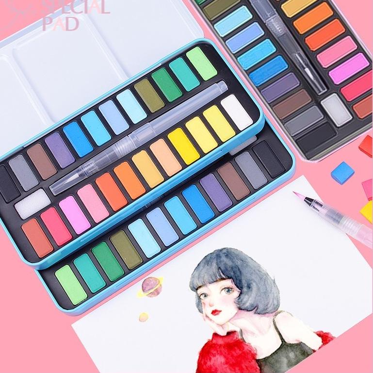 

FSC Special Cat Air Sponge Lukis 24 Warna Watercolor Set 81