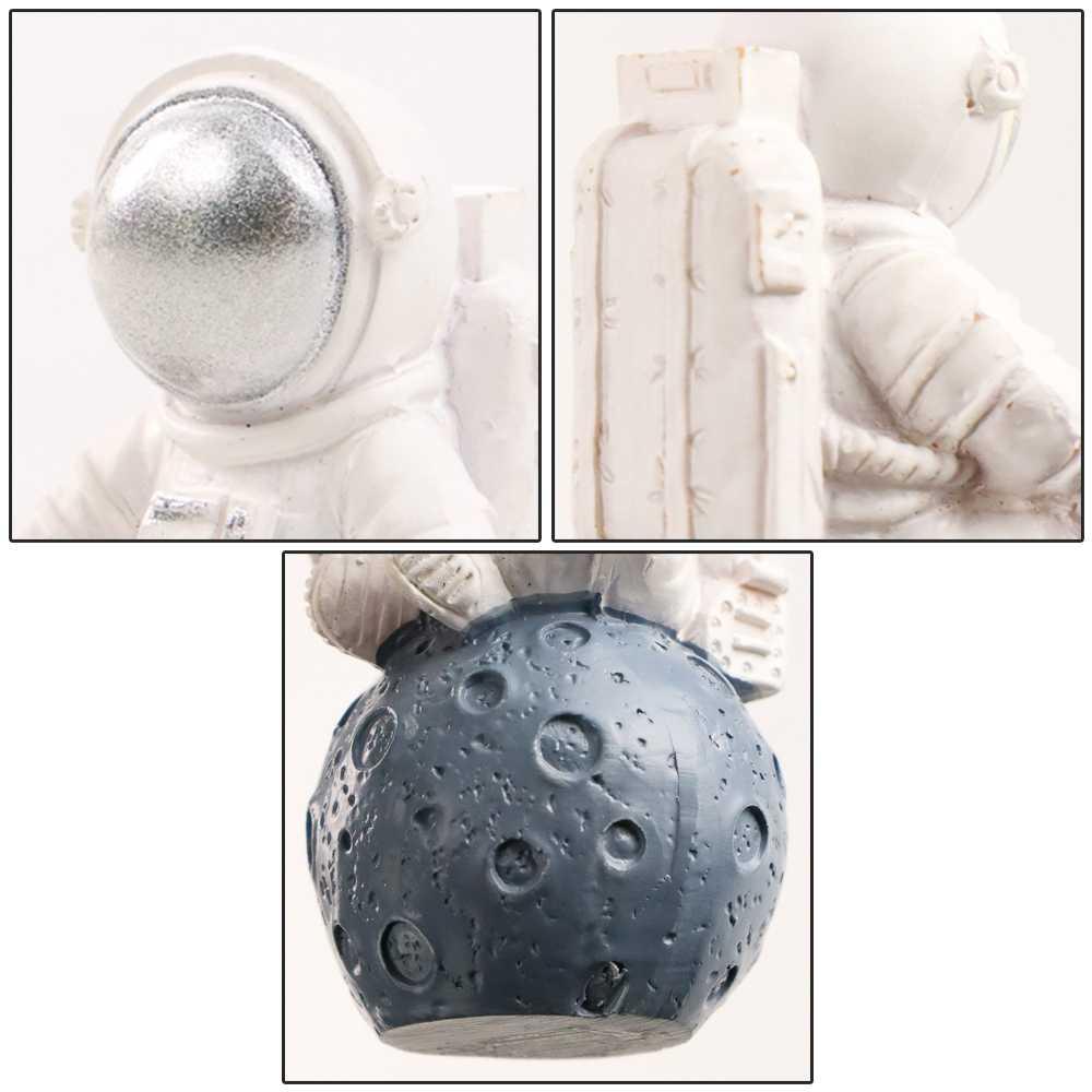 Pajangan Dekorasi Kamar Anak Figure Astronot Spaceman Resin - KL10 - Silver