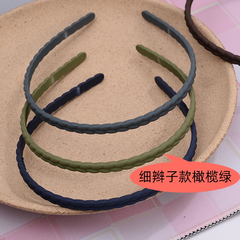 Bando Doff Kepang 1cm/Bandana Korea Model Kepang / Braided Matte Headband Premium