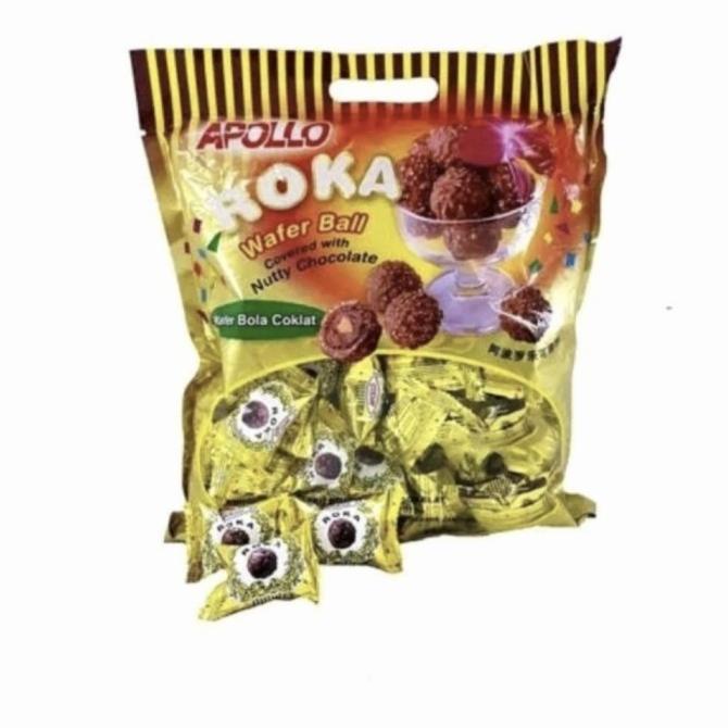 

HRG DISKON Apolo roka wafer ball coklat isi 50pcs