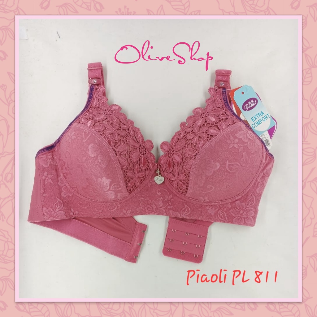 OliveShop ❤ BH PUSH UP BRA WANITA IMPORT PIAOLI BUSA CUP BESAR JACQUARD RENDA BAGUS PL 811