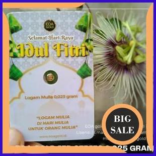 Emas EOA gold 0.025 gram 24 K IED Series logam mulia murni 999.9 bersertifikate lisensi kuwitansi 1M