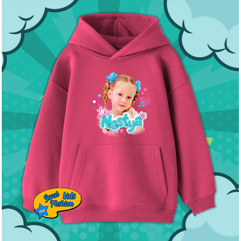 Jaket Hoodie Anak Like Nastya Sweater Anak Like Nastya Youtuber