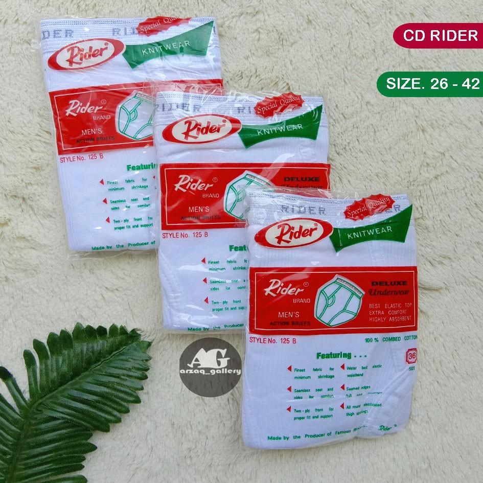 berkualitas [ Satuan ] CD Rider 125B | Celana Dalam Pria / Cd / Rider / Celana Dalam / Celana Pria /