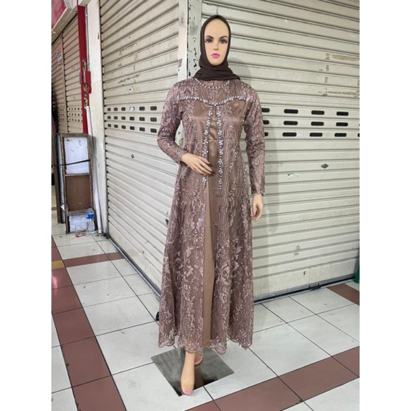 Gamis Selina Tile Sapto Non Gliter Terbaru| Gamis Kondangan| Gamis Tile| Gamis| Gamis Pesta| Gamis Seragaman| Gamis Mutiara| Gamis Wisuda