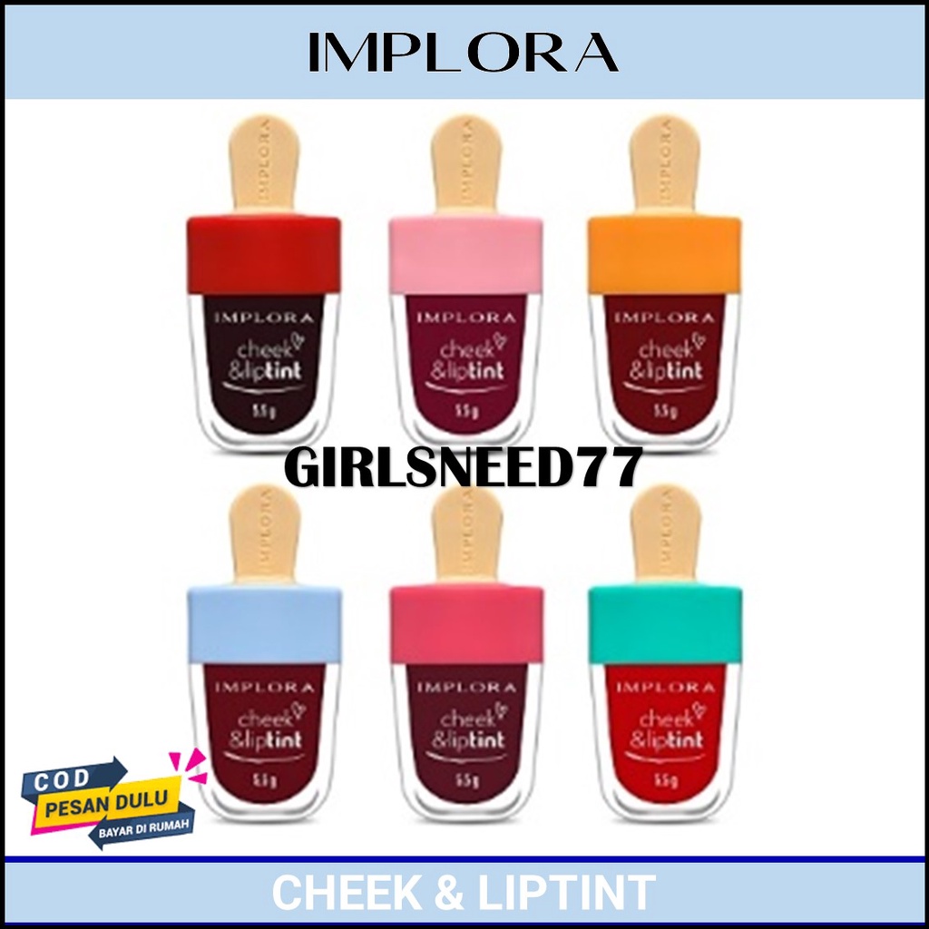 IMPLORA Cheek and Lip Tint Girlsneed77 Cheek Liptint