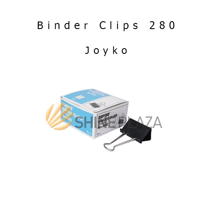 

Binder Clip 280 Joyko Isi 6 - Clips Klip Penjepit Kertas Besar Hitam