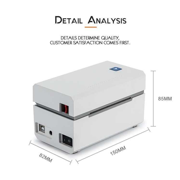 Printer Thermal Mini Stiker Label Thermal Printer POS USB 80mm - CC330 - White