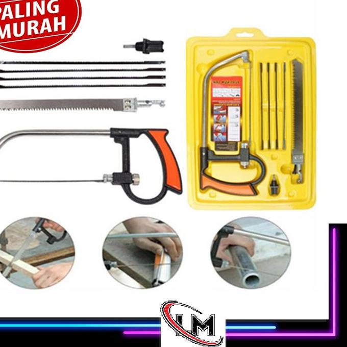 Original Gergaji Tangan 8 in 1 Handsaw Set Gergaji Multifungsi Magic Saw buruan