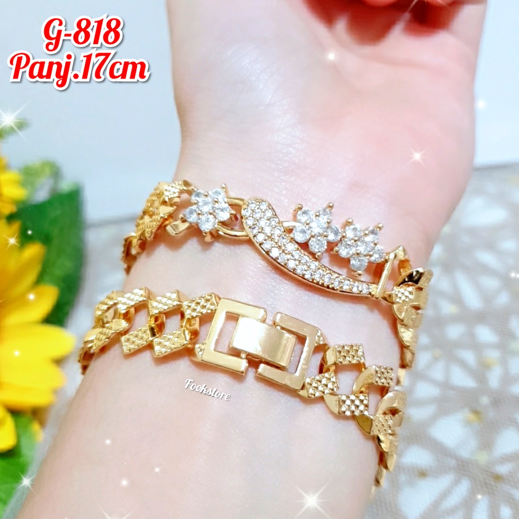 TERBARU Gelang Wanita 2 LAYER Fashion Korea