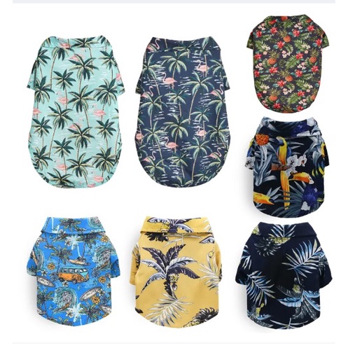 BAJU ANJING (MODE HAWAII)