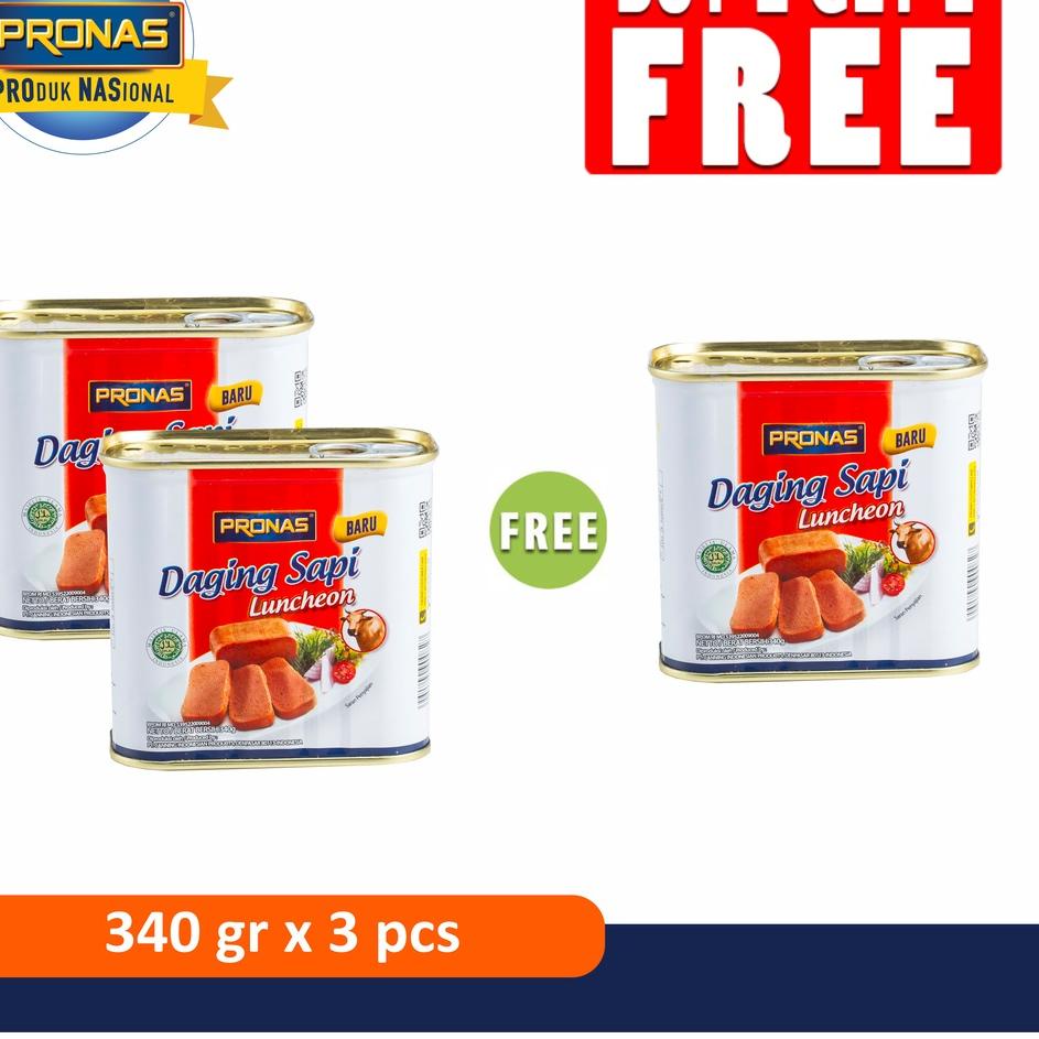 

❉ PRONAS Luncheon Sapi (Daging Blok Serbaguna) 340 g Buy 2 Get 1 ⅎ
