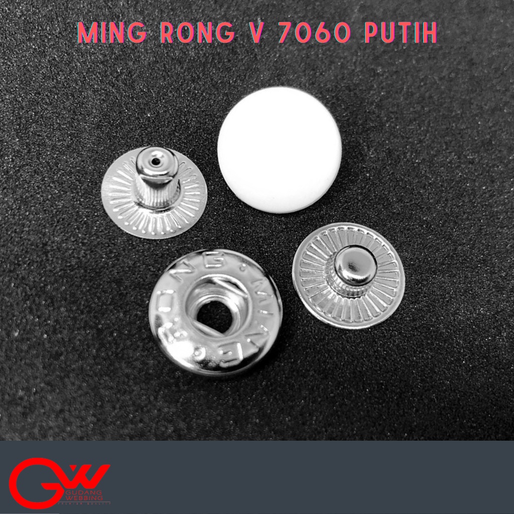 CETET BESI / CETET 15MM / KANCING BESI / MINGRONG V 7060 PUTIH