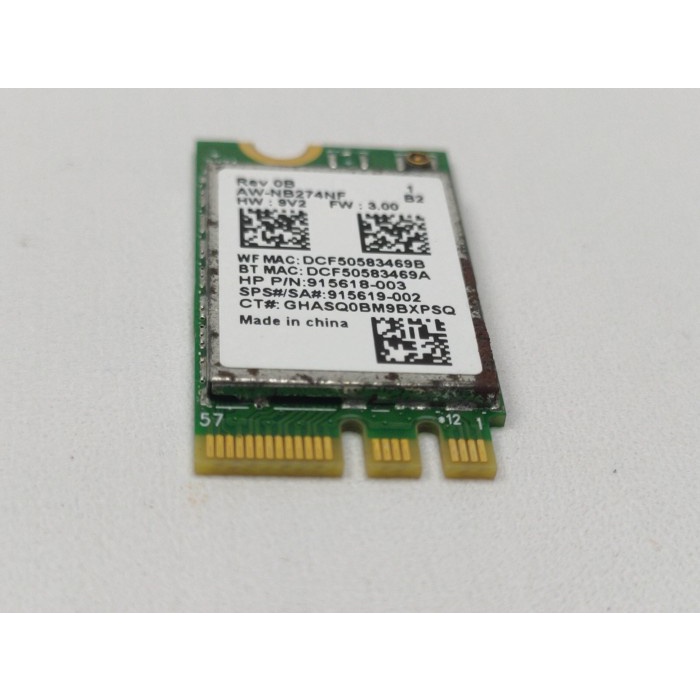 ET21 WFI-RTL-12 Internal WiFi Card WiFi Chip Laptop REALTEK RTL8723DE