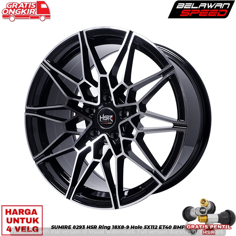 VELG MOBIL RACING PELEK MODIFIKASI RING 18 PCD 5X112 UNTUK MERCY INNOVA ACCORD CAMRY HRV