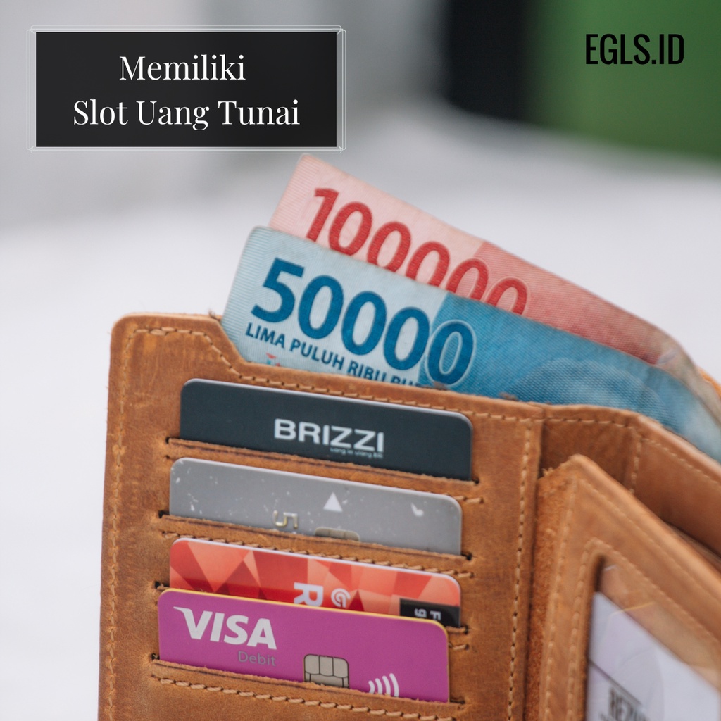 Dompet Pendek Pria 100% Kulit Sapi Asli Murah Kekinian Fashion Cowok - VASTO WALLET BY CROWN LEATHER