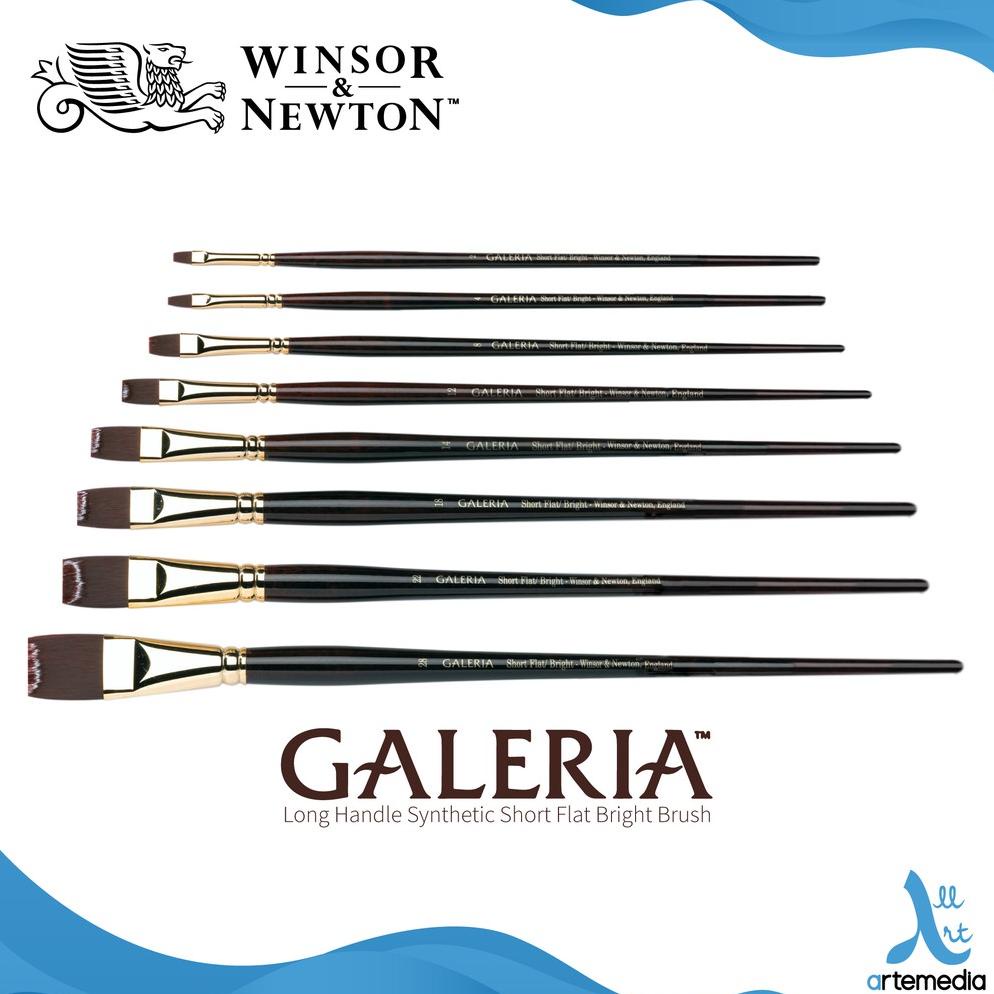 

Kuas Lukis Winsor & Newton Galeria Short Flat Bright Synthetic Brush Long Handle