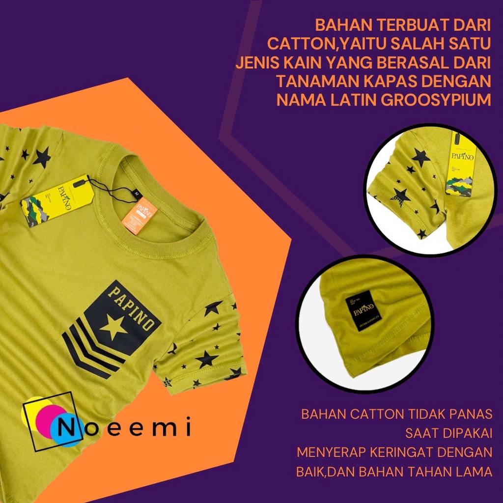 Noeemi Baju Kaus Anak Laki Laki 1-12 Tahun Pakaian Distro Oblong Cowo Dan Perempuan Lemon