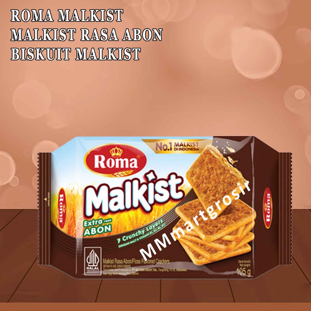 Roma Malkist/ Biskuit Rasa Abon/ Biskuit Malkist/ 105g