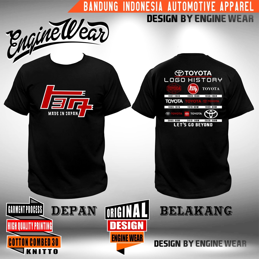 Kaos Toyota logo innova avanza yaris cayla corolla camry fortuner alphard starlet kijang rush raize 