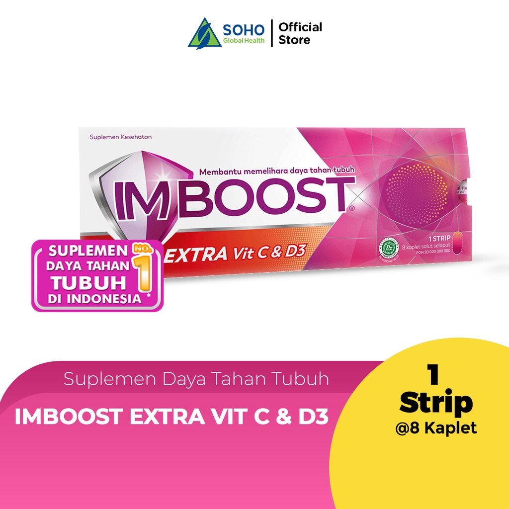 Imboost Tablet Daya Tahan Tubuh 1 Strip (isi 10 Tab ) ORIGINAL-BPOM
