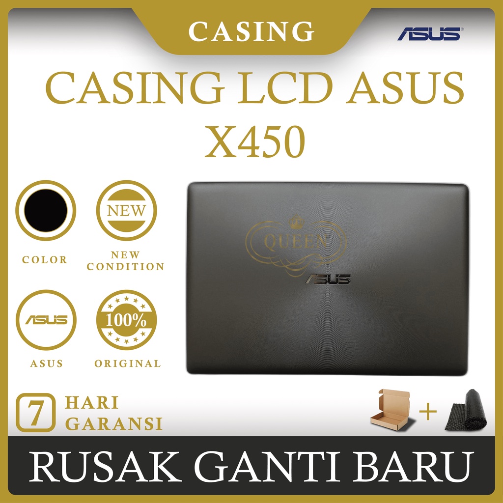 CASING COVER LCD LAPTOP ASUS X450 ORIGINAL
