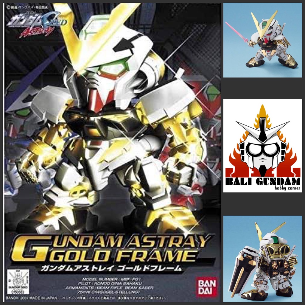 SD BB SENSHI MBF-P01 GUNDAM ASTRAY GOLD FRAME Bali Gundam Hobby Corner Bandai Original