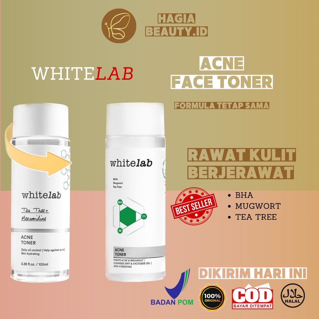 Bisa COD - Whitelab Acne Toner -  Toner Untuk Wajah berjerawat