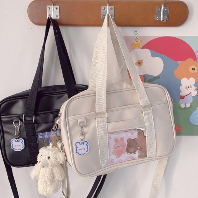 Tb-04 Tas Sekolah Jepang Selempang Wanita Import Seifuku Bag Leather