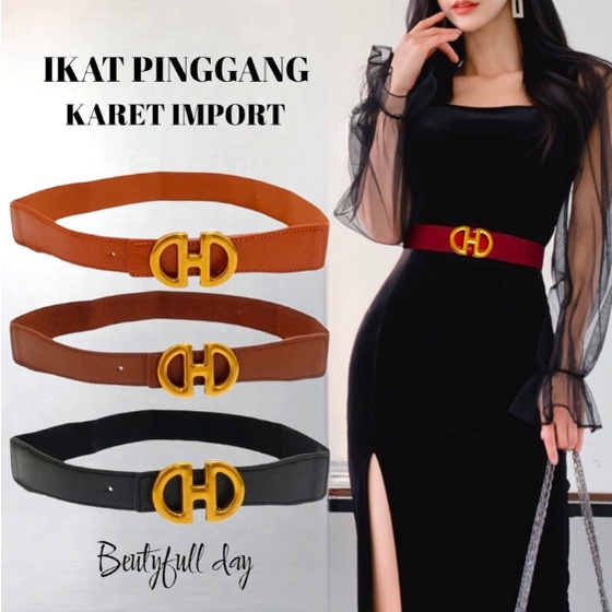 BELTSHOP NEW TALI PINGGANG WANITA/IKAT PINGGANG KARET IMPORT 00539-00543