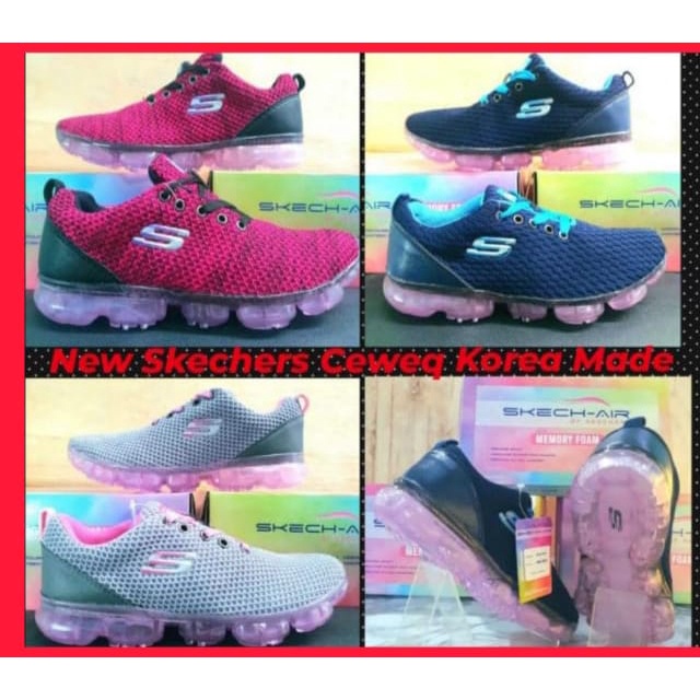 SKECHER5 - sepatu sneakers wanita/pria - sepatu Casual Cowo/Cewe - ORI - Made in Vietnam