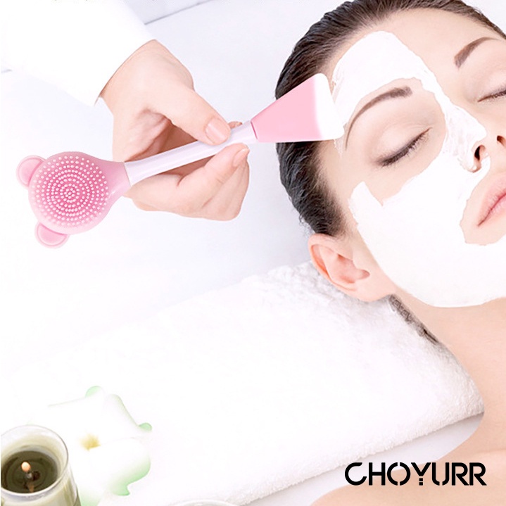 【COD】Kuas Masker Wajah Silikon Lembut Silicone DIY Manual Face Wash Brush Portable Mask Brush Alat Kecantikan Sikat Wajah-CH