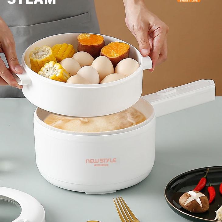 (ORIGINAL) Newstyle Panci Listrik Y25 Lapisan Keramik Anti-lengket Electric Pot Portable