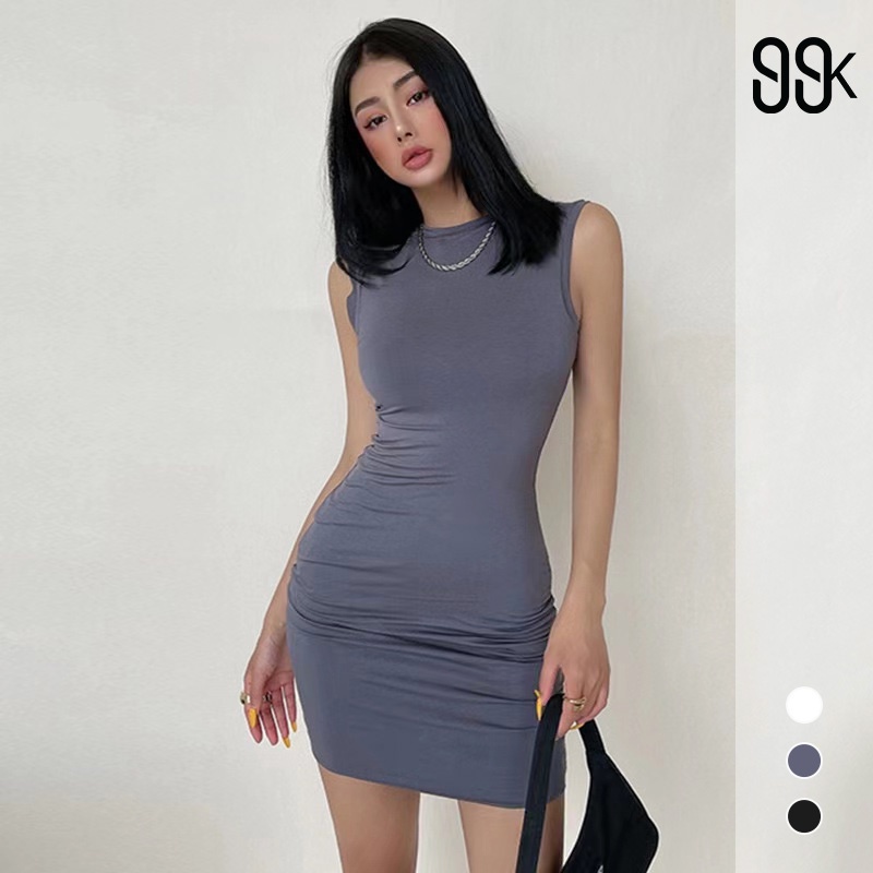 Korean Turtle Neck Mini Drees Wanita 1542 (S-XL)