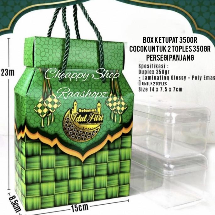 

PROMO Box Lebaran 2 Toples 350gr Box Lebaran Cookies Dus Idul Fitri Kuker