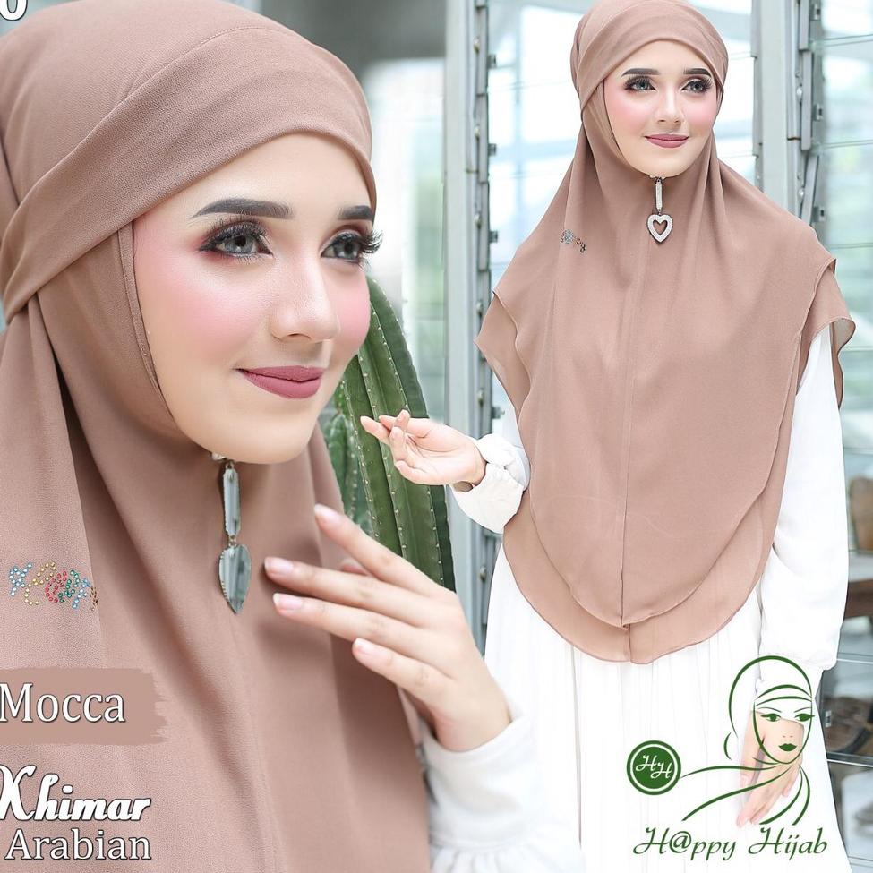 MENARIK Jilbab Instan Jilbab Khimar Tanpa Pet Arabian / Jilbab Bergo Tali