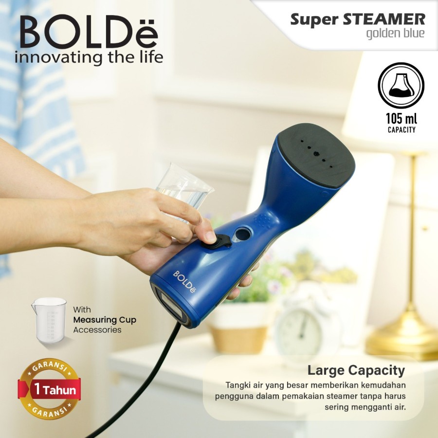 BOLDe Setrika Uap / Super Steamer Golden Blue