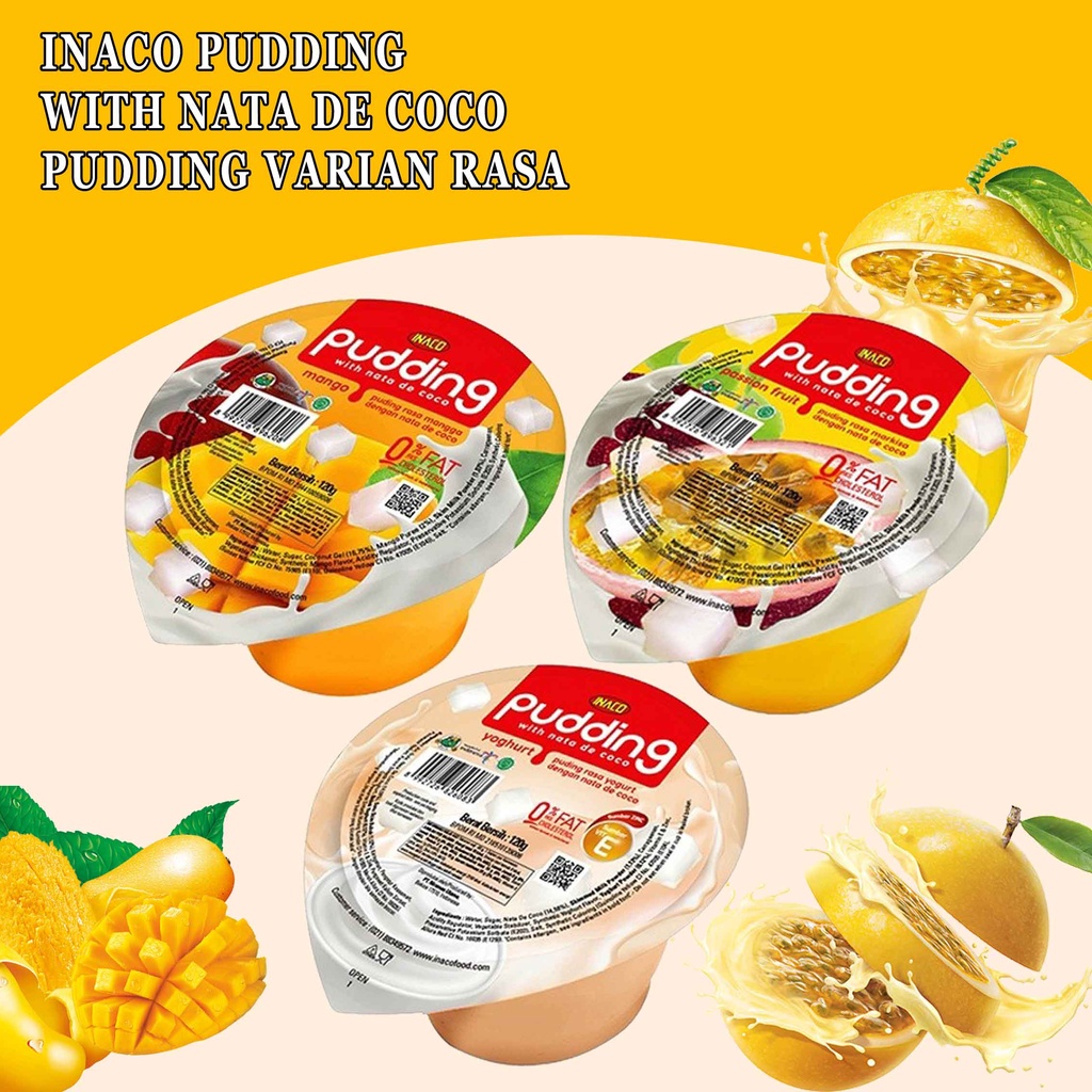 

INACO Puding / Jelly Puding Nata De Coco / Puding Susu Aneka Rasa / 120gr