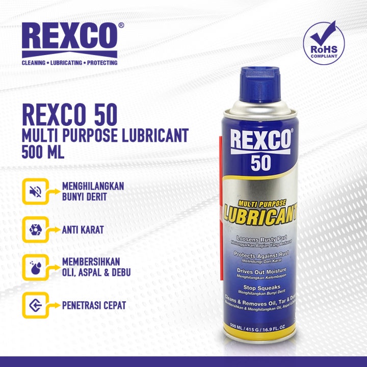 REXCO 50 500ml Cairan Pelumas 500 ml Lubricant / Pelumas Anti Karat Penetrating Oli Serba Guna Rexco50 500 ML