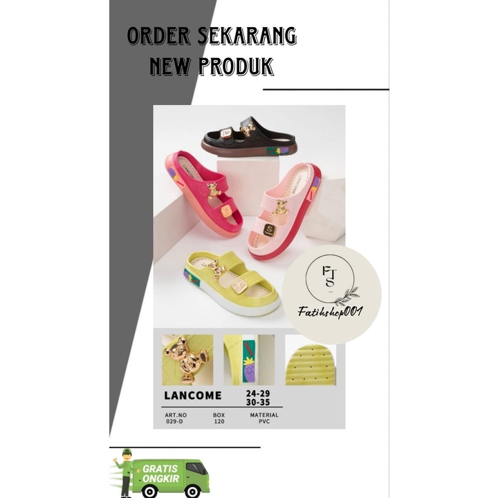 Sandal anak viral rainbow  karet jelly import 029 (24-35) sandal selop anak termurah