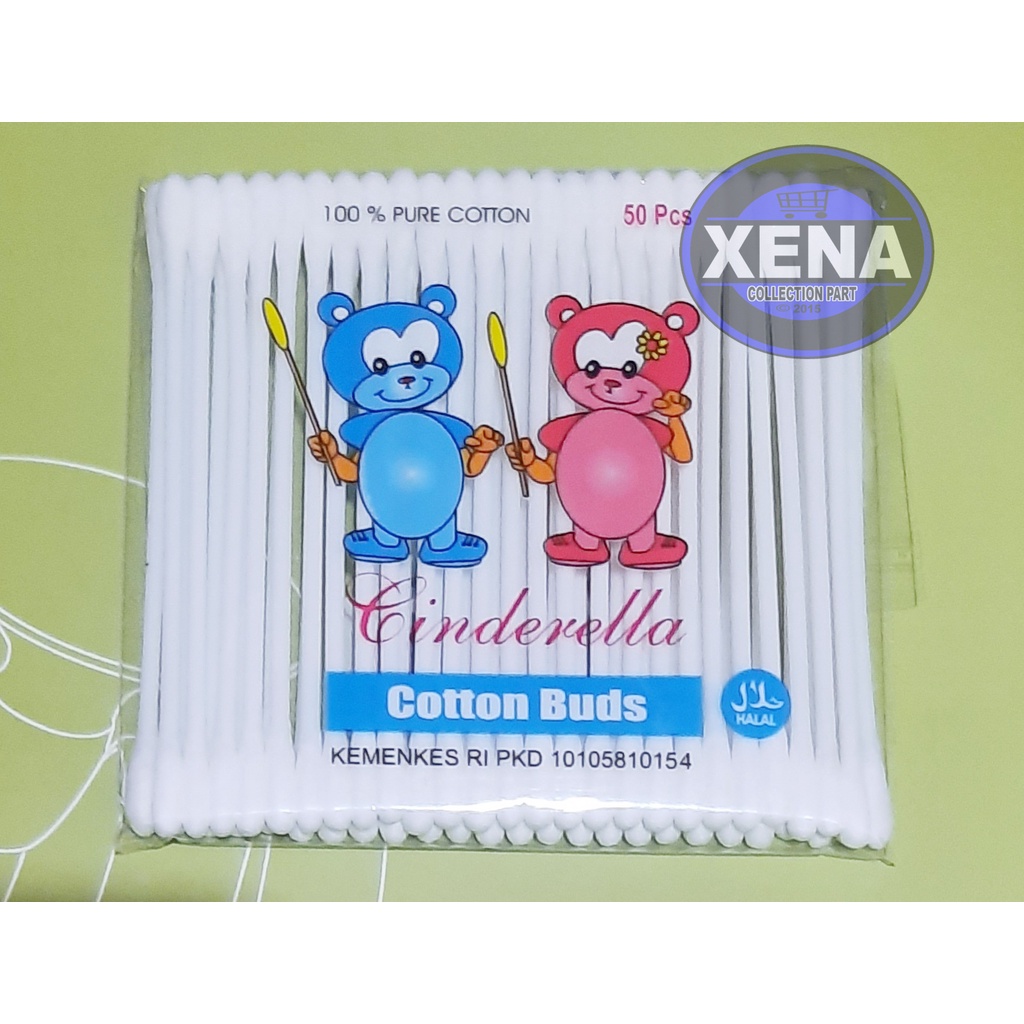 Cotton Buds Baby Cinderella isi 50 / Cotton Bud Cinderella Cottonbud Kapas Korek Kuping Cotton Buds