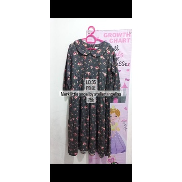 preloved gamis anak good condition merk Little Angel by Atelier Angelina