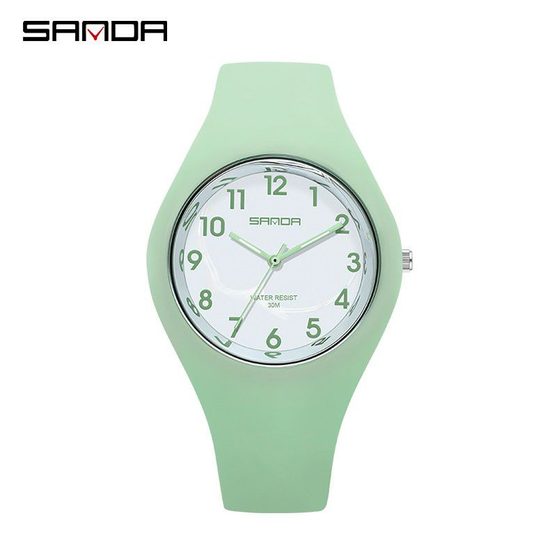 JAM TANGAN 8SANDA 6056 Jam Tangan Wanita Analog Jelly Series Tali Silicone