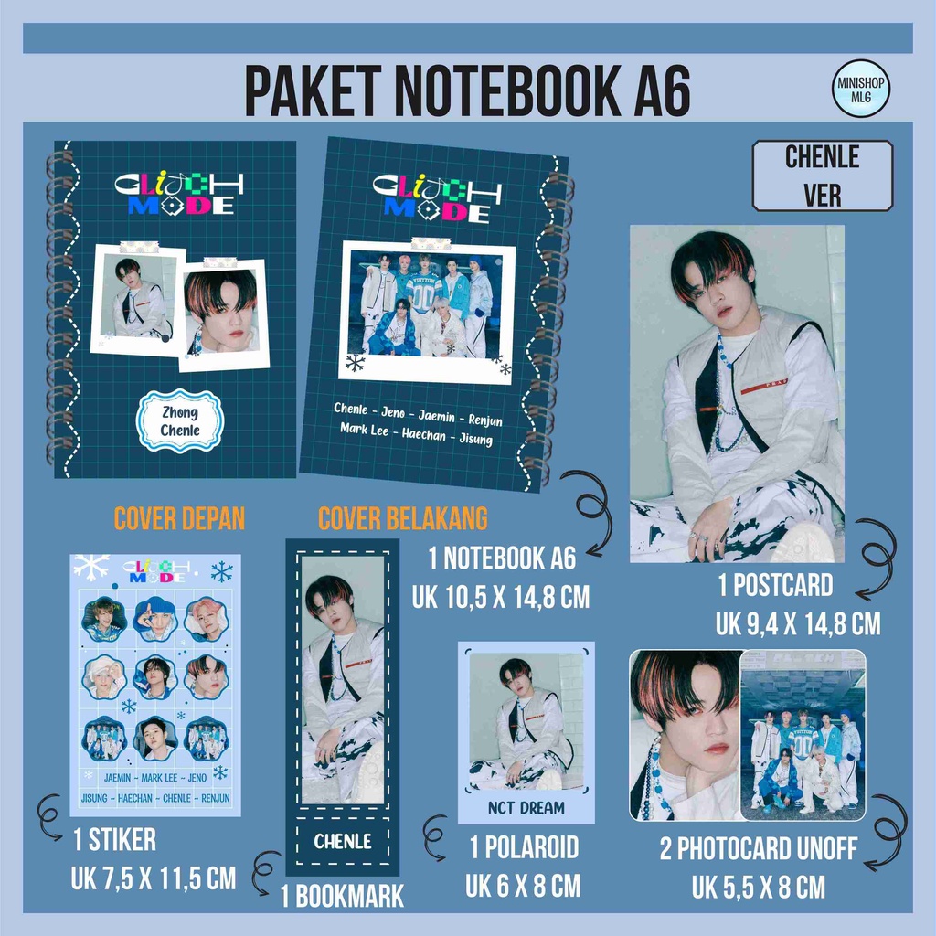 PAKET HEMAT NOTEBOOK KPOP - NCT DREAM GLITCH MODE - MV ICE
