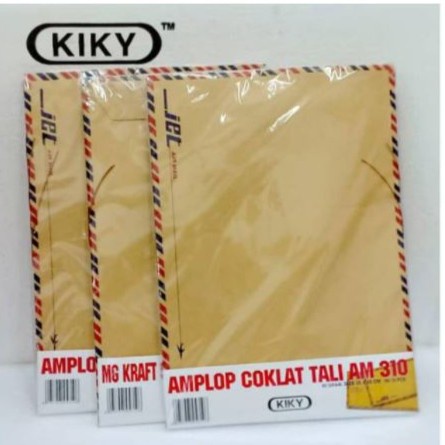 

Amplop Coklat Tali KIKY 310 Airmail