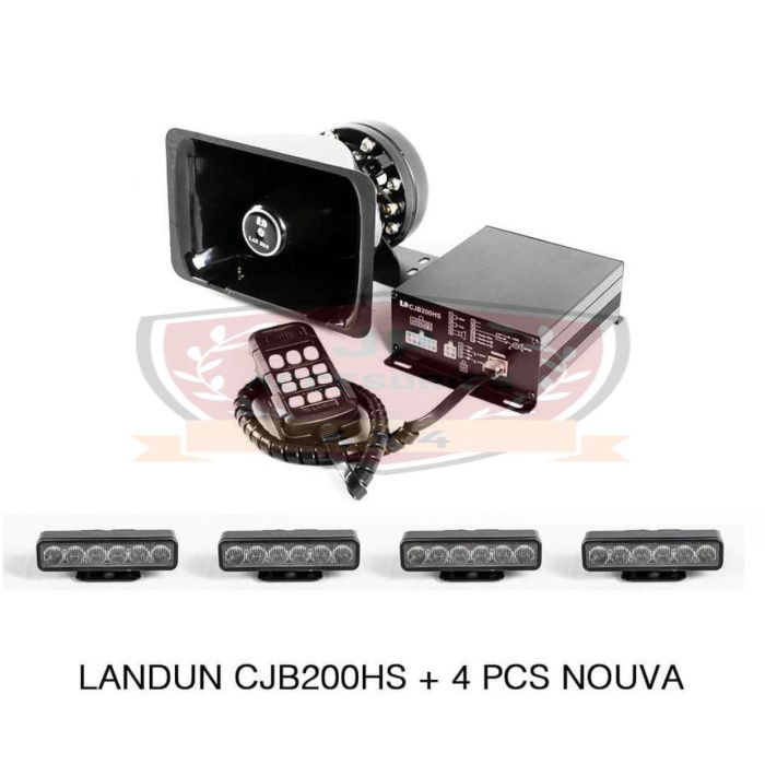 Landun Cjb200Hs + Led Grill Landun Nouva 4Pcs Blue