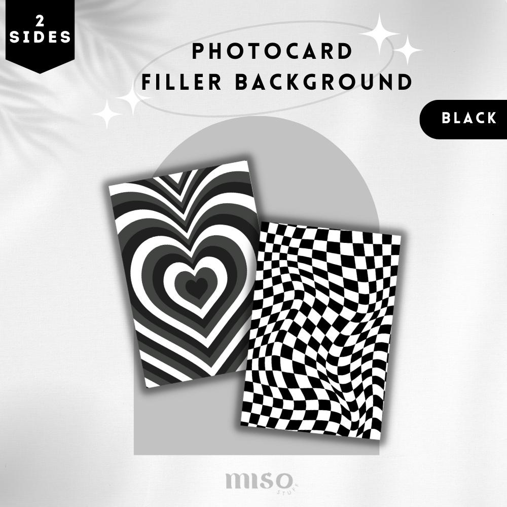 2 Sisi Photocard Background Black / Photocard Filler Background / PC Binder Filler Kpop Wishlist / B
