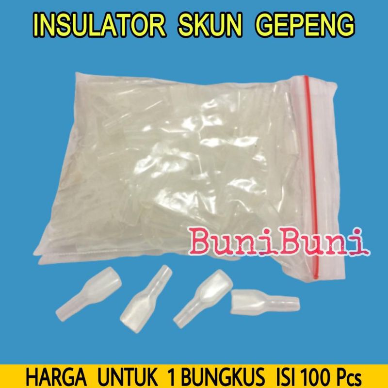 SKUN Terminal Kabel GEPENG &amp; BULAT Tipe CEWEK FEMALE &amp; COWOK MALE - ISI 100 Pcs